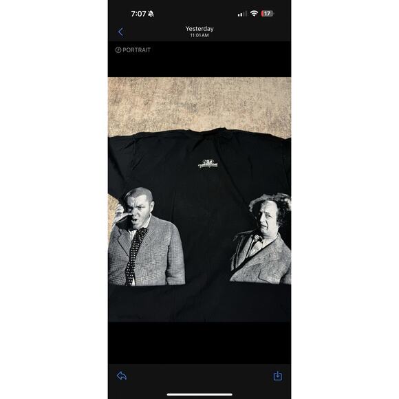 Vintage 90’s The Three Stooges Moe All Over Print Tee Shirt Sz XXL - Picture 6 of 8
